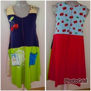 Edie Everette Wear Boutique Patchwork Cherries Dress